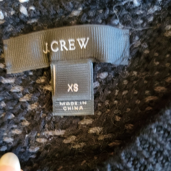 Black, Gray and White J. Crew Sweater XS - Picture 3 of 3